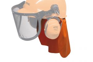 Ochrana šíje před deštěm, venkovní uchycení