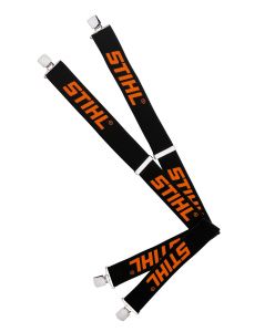 Šle černé s kovovými sponami